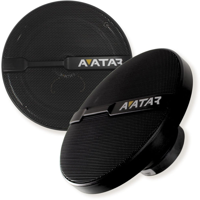 Avatar 6.5" 50 Watt RMS 4-Ohm Black Coaxial Speaker Pair XBR-613