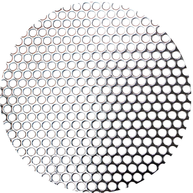 Audiopipe 2x4' Shiny Metal Finish Mesh Grill Sheet Staggered Rows 3/16" Holes