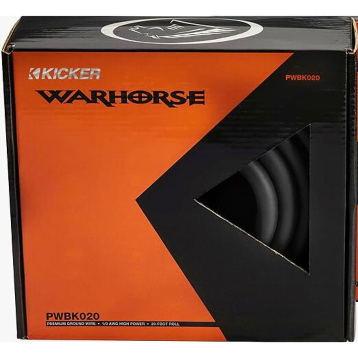 Warhorse 1/0 AWG Ground Black Wire Kicker Warhorse Series / 50PWBK020