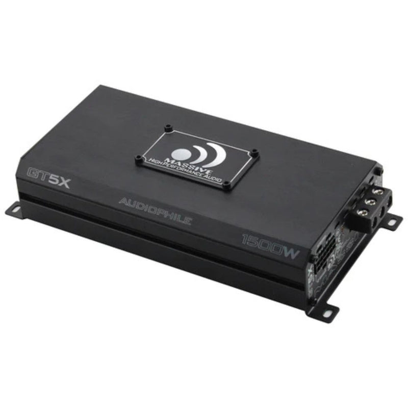 115 Watts RMS 5-CH  1 Ohm Stable Class D Car Audio Amplifier GT5X Massive Audio