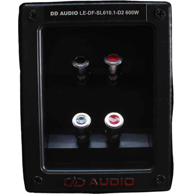 DD Audio SL600 Series 10" 600W RMS S1-Ohm Slim Down Firing Enclosure