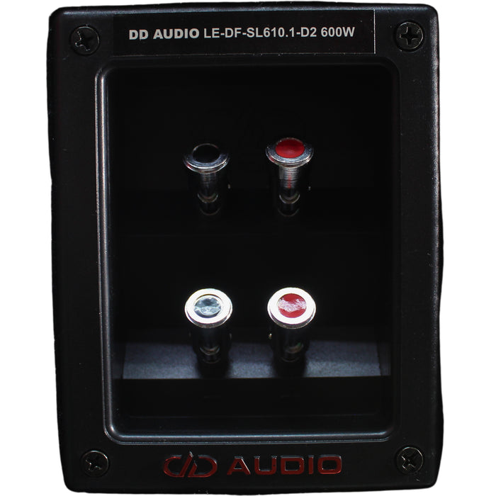 DD Audio SL600 Series 10" 600W RMS S1-Ohm Slim Down Firing Enclosure