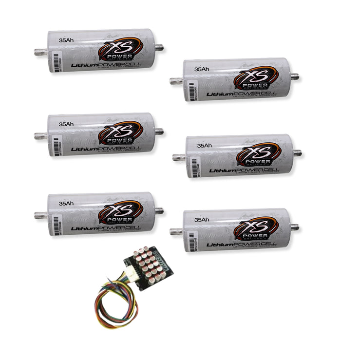 XS Power 6 Pack Kit 35AH Lithium Cells 2.3v Lithium Titanate Oxide (LTO)