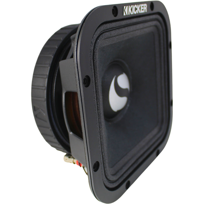 Kicker Street Series 7" 250W RMS 4-ohm SVC Square Midrange Speakers / 49ST7MR4