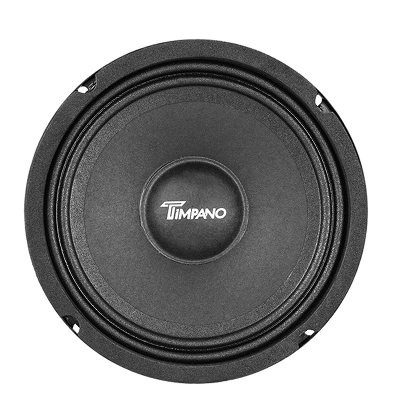Pair of Timpano 6.5" Midrange Speaker Slim w/ Super Tweeter Black 640W  4 Ohm