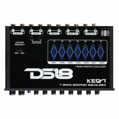 KEQ7 7 Band 6 Channel Graphic Equalizer 7V DS18 + 2 x 18" 2 Ch RCA M2M