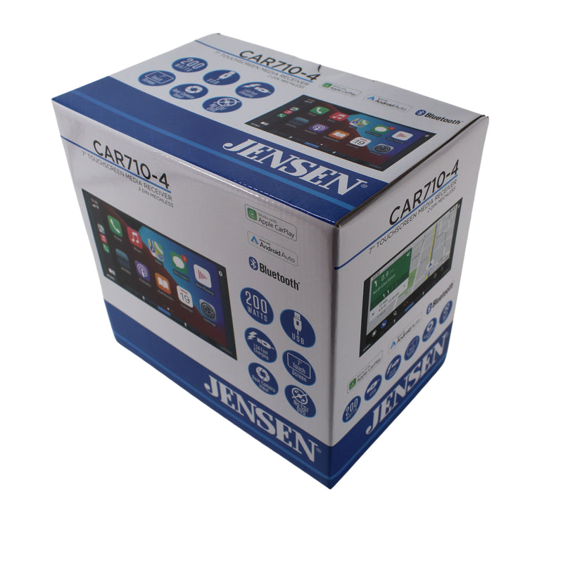 Jensen 7" Bluetooth Car Radio w/Apple Carplay & Android Auto CAR710-4