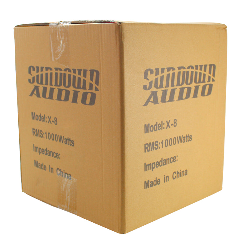 Sundown Audio X Series V.4 8" 1250W RMS Dual 4-Ohm Subwoofer (X-8 V.4 D4)