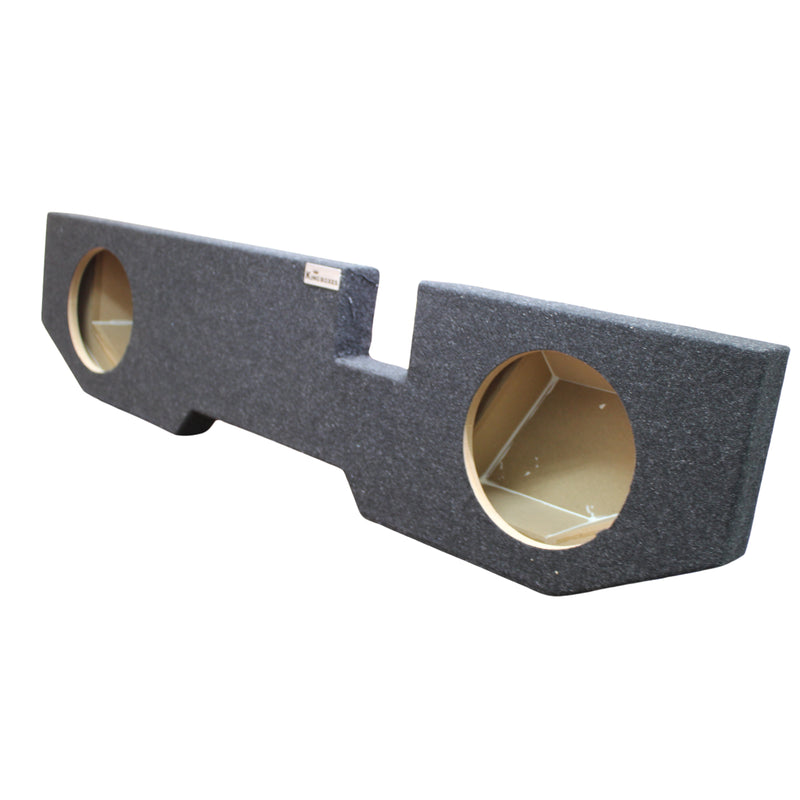 King Boxes 10" Dual Upfire Sealed Speaker Box for '02-'18 Ram Quad Cab ADG2-10
