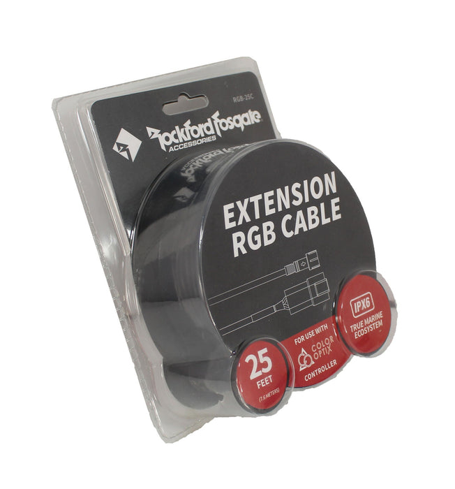 Rockford Fosgate 25 FT Color Optix Extension Cable for PMX-RGB