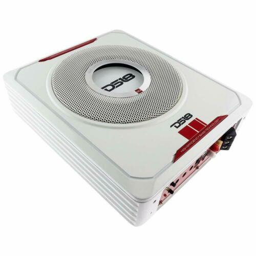 8" 600W Under-Seat Car Sub woofer Powered Bass Amplifier Slim DS18 SQBASS