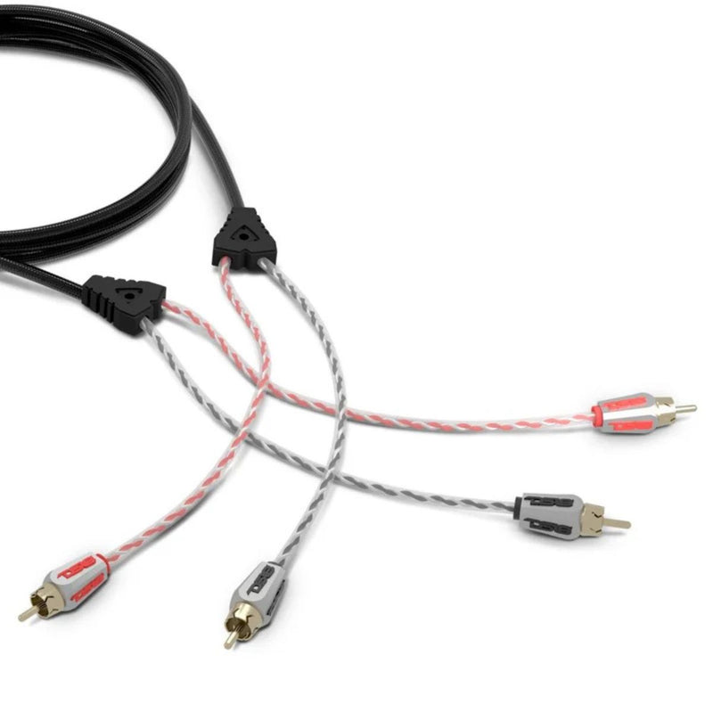 DS18 Pro 6 Ft 2-Ch OFC RCA Cable w/ Silver-Plated Tips Competition Quality