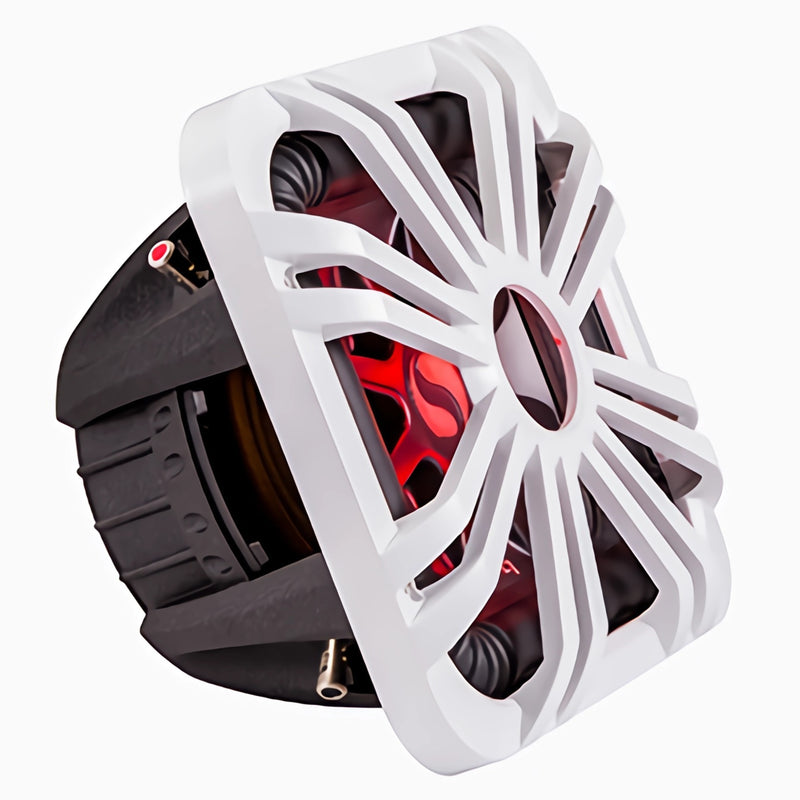 Kicker 12 Inch Grille with LED for Solo Baric L7 Subwoofer White 11L712GLW