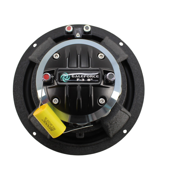 8" 250W RMS 4-ohm 2-way Marine Speaker w/ Horn Galeforce Audio F-3 Series / F3-8