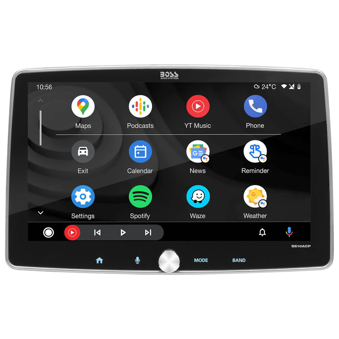 BOSS 10.1" 1 DIN Touchscreen Radio with Apple CarPlay, Bluetooth & Android Auto