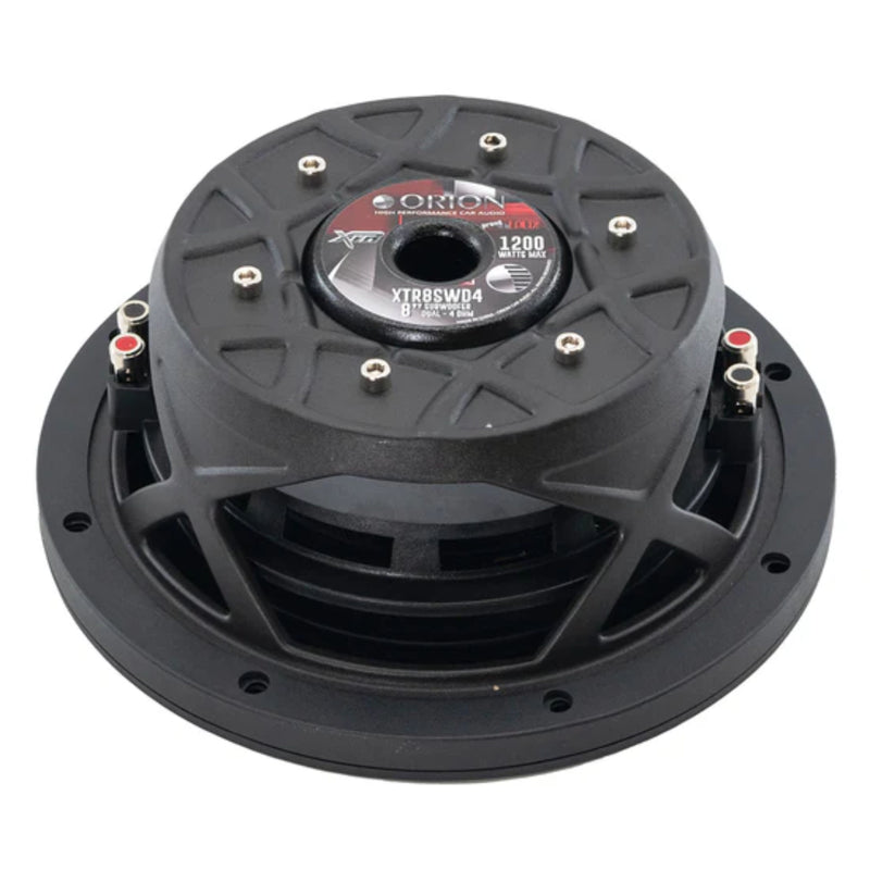 8" DUAL 4 OHM 300W RMS UV Coated Shallow Subwoofer XTR Series