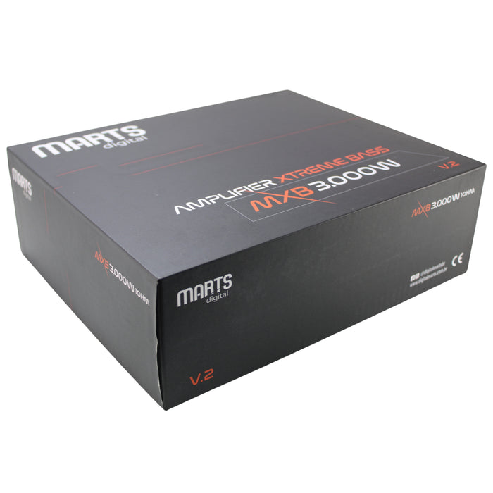 Marts Digital MXB Series Monoblock 3K Bass 1 Ohm Amplifier MXB-3000-1-V2