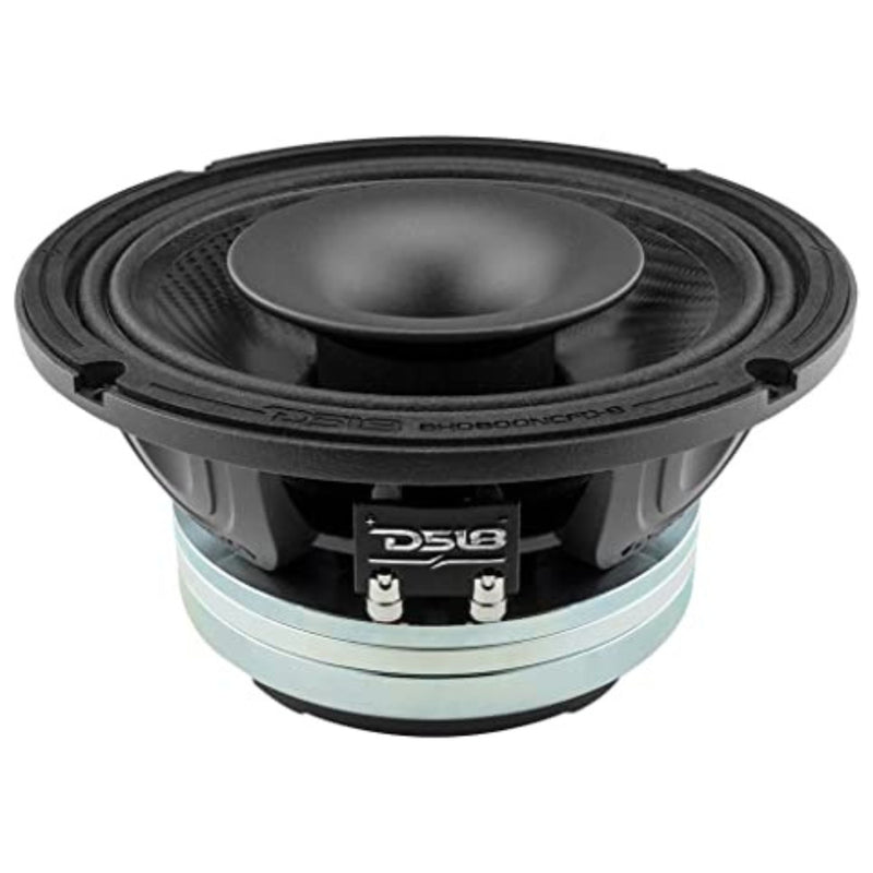 DS18 2x 8HD 8 Ohm Waterproof 8" Hybrid Speakers with Marine 4 Channel Amp