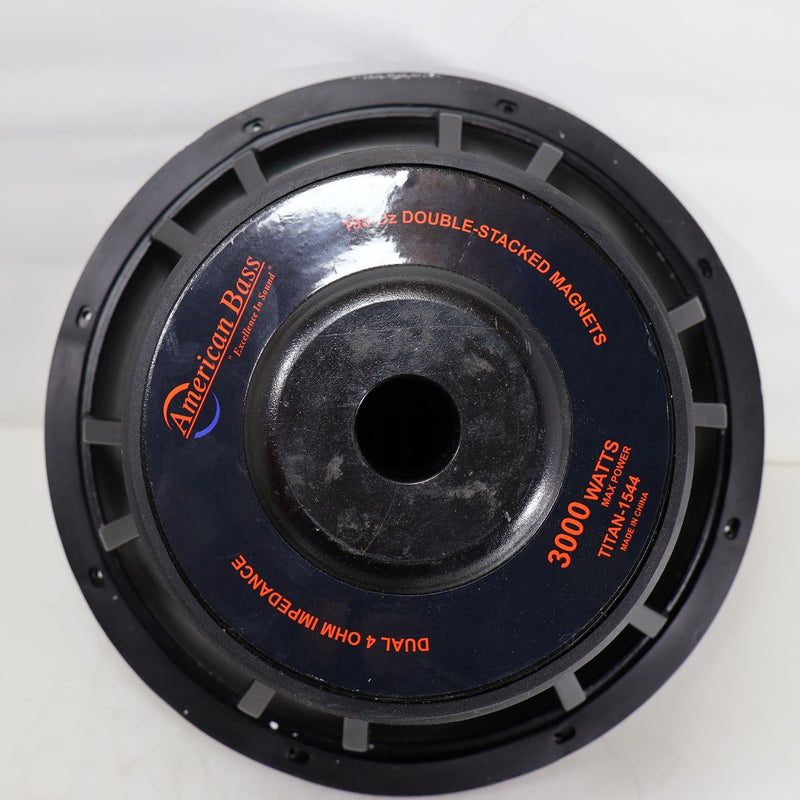 American Bass 15" 1500 W RMS Dual 4 Ohm Voice Coil Car Audio Subwoofer OPEN BOX