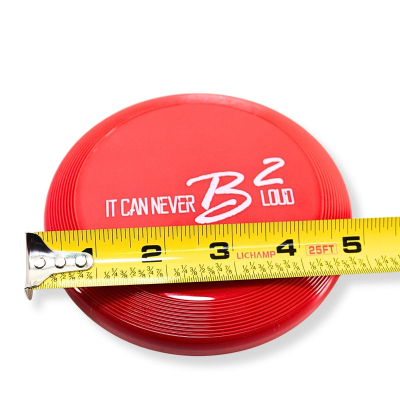B2 Audio Mini Frisbee Red It Can Never B2 Loud Compact Throw Disc