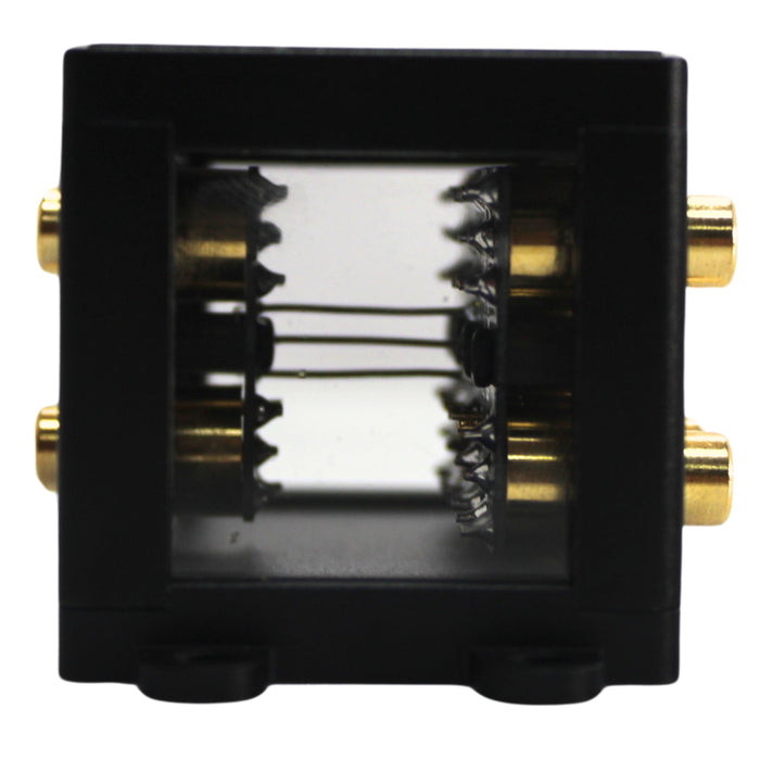 B2 Audio 1-to-4 Pair Cockbox RCA Splitter Distribution Block