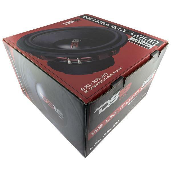 DS18 EXL-X15.2D 15" 2500W 2Ohm DVC Pro Car Audio Subwoofer