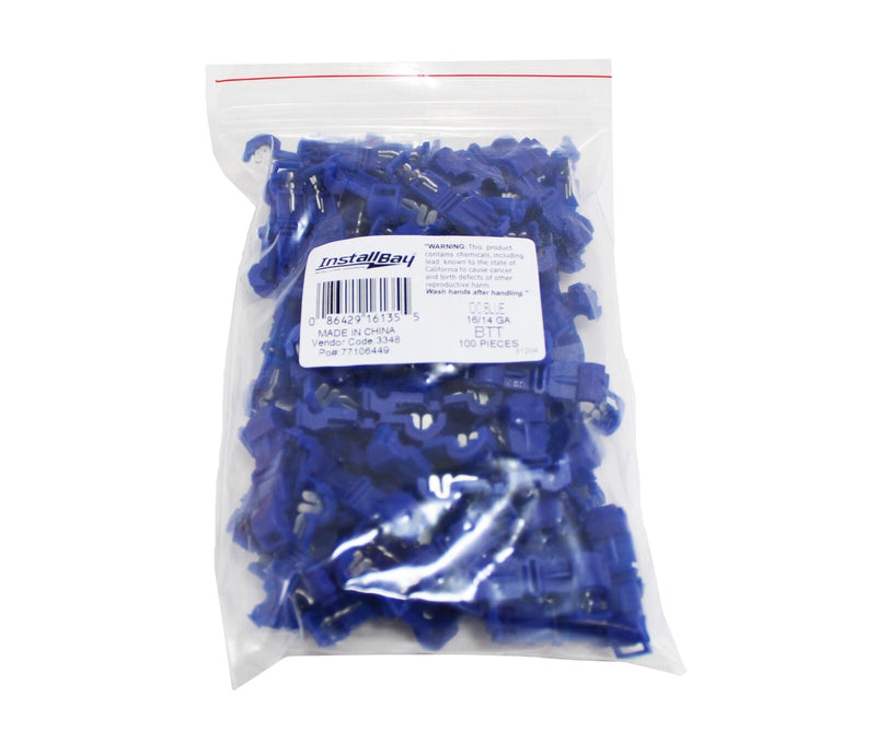 Metra Install Bay 16/14 Gauge Insulation T-Tap Economy Connector 100pcs BTT