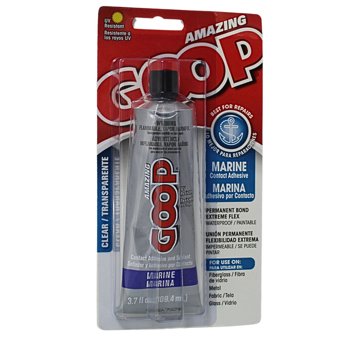 3.7 fl oz Amazing Goop Marine UV Resistant Clear Waterproof Paintable Adhesive