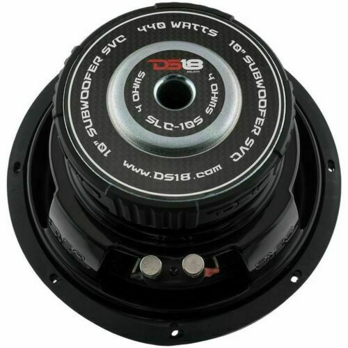 DS18 10" 220W RMS 4 Ohm Single Voice Coil Subwoofer SLC-10S