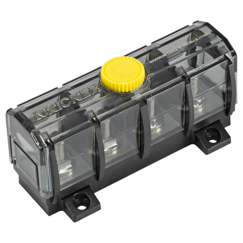 Kicker Marine Grade ABYC Compliant 3-Way Ground Distribution Block