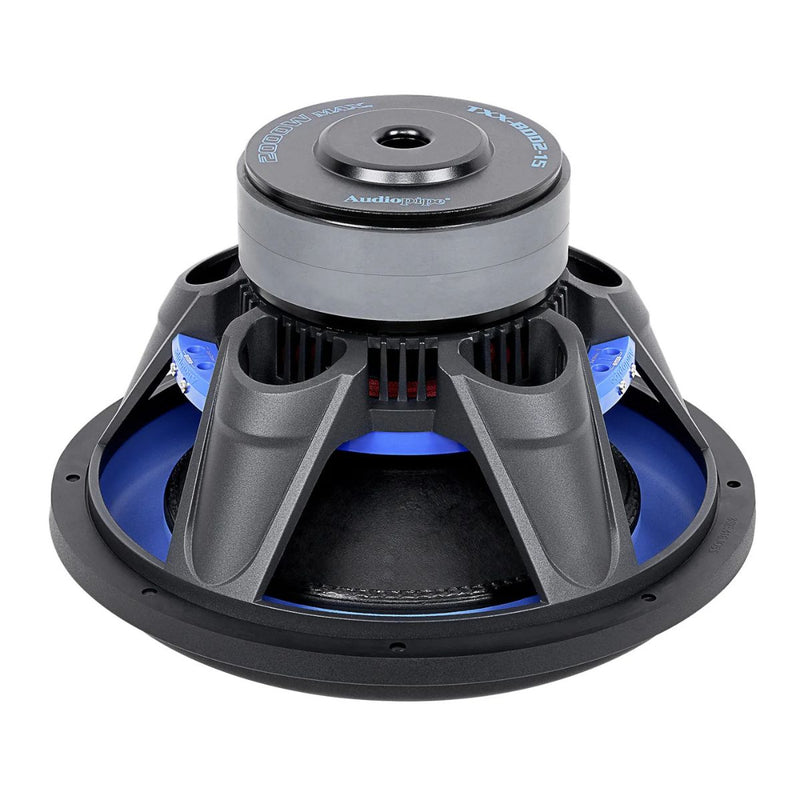 Audiopipe 15" 1000W RMS Dual 4 Ohm Double Stack High Power Subwoofer TXX-BDD2-15