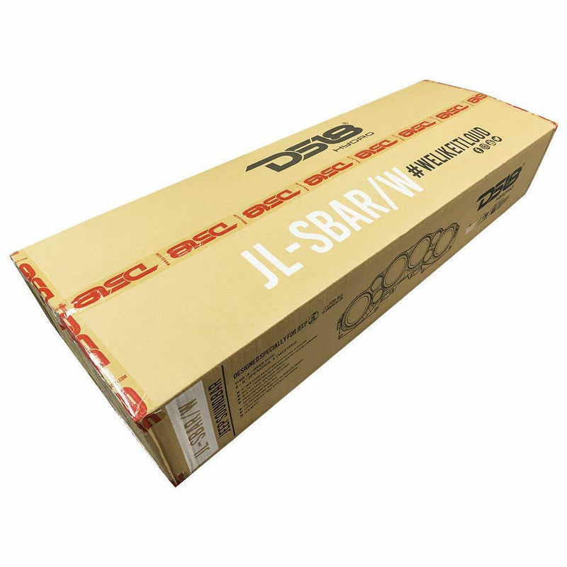 DS18 White Jeep Wrangler JL JLU System RGB Speaker Sound Bar 07-19