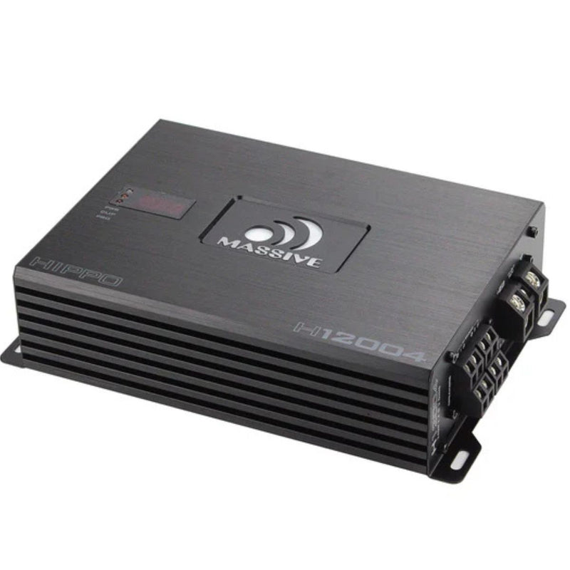 Massive Audio 200 Watts RMS 4-Ohm 4 Channel Full Range Class D Amplifier H12004
