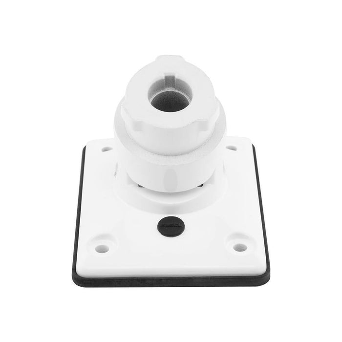 DS18 Universal Flat Mount Pad Marine Tower Bracket White ATV UTV Boat