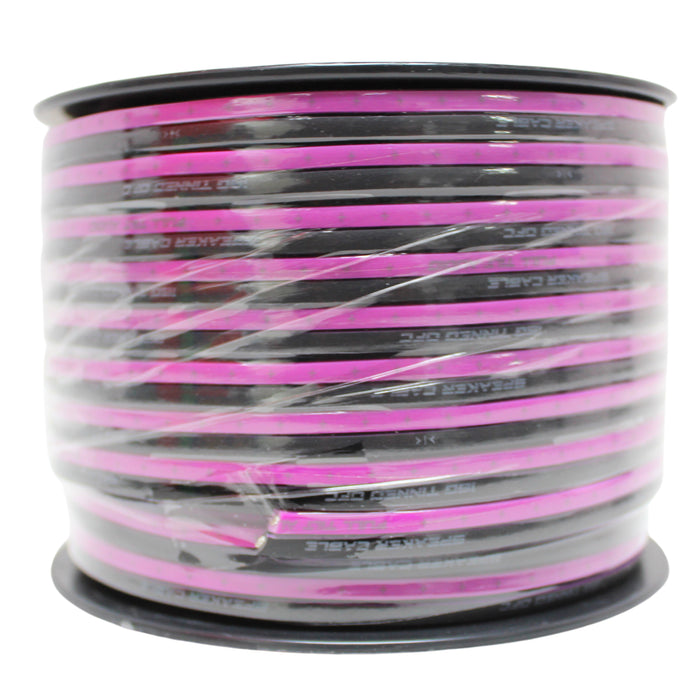 Full Tilt Audio 16GA Tinned Oxygen Free Copper Speaker Wire Pink/Black Lot