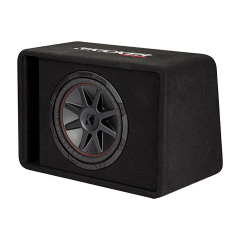 Kicker CompVR Series Single 12" 400W RMS 2-Ohm Loaded Subwoofer Enclosure - 48VCVR122