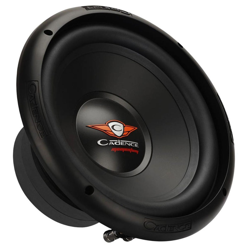 Upgrade your car audio with the CMW104D 10" Momentum Subwoofer. 350W RMS, dual 4-ohm coils, and deep, precise bass. Subwoofer Angle View
