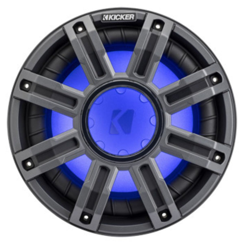 Kicker MWE104 10" Marine Subwoofer delivers 400W RMS power, waterproof design, and LED lighting for premium boat audio. Shop Now  Front Facing Speaker