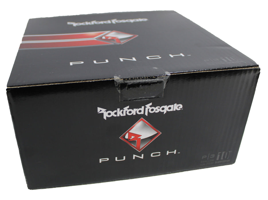 Rockford Fosgate 10" Punch P3S Shallow 600W Dual 2 Ohm Subwoofer P3SD2-10