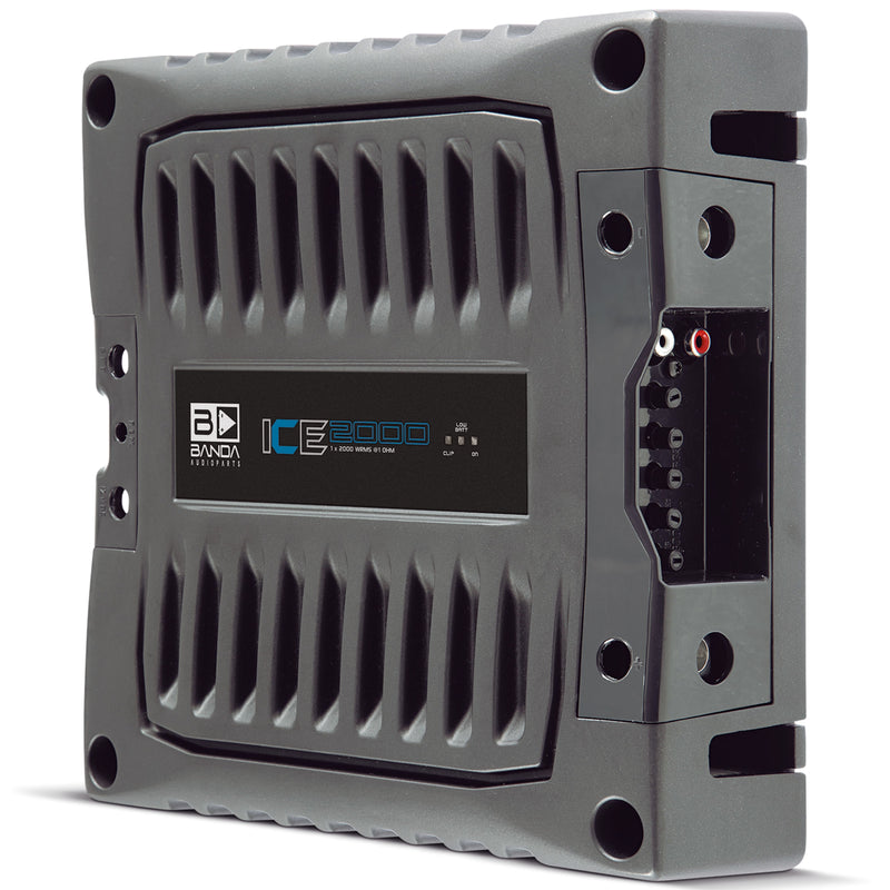 Banda ICE X Line Aluminum Brazilian 2000 Watt 1-Ohm Full Range Monoblock Amplifier