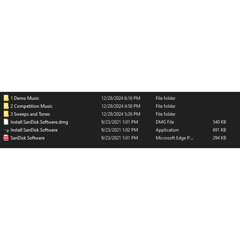 Dj Dirty Bass 64 GB Car Audio Competition / Demo Music Flash Drive