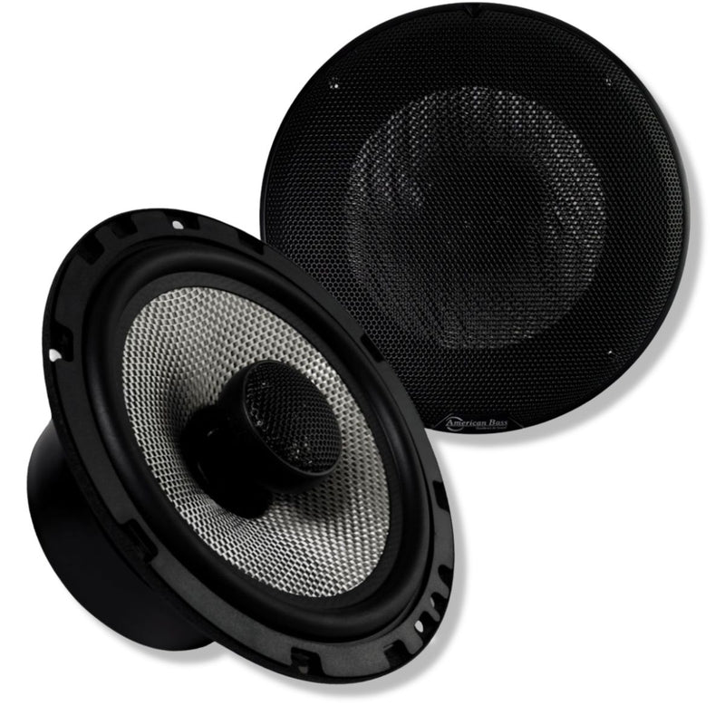 American Bass 2x 6.5" 2x 6x9" Coaxial Factory Upgrade Speakers 4-Ohm SQ6.5+SQ6.9