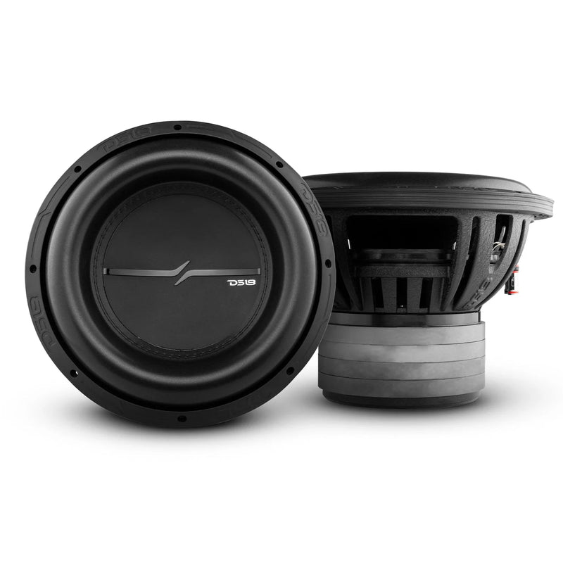 DS18 Bass Package - 2x 12 Subwoofers 4000W 4 Ohm /w Mono Amplifier & Wire Kit