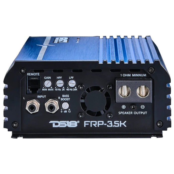 DS18 FRP Monoblock 3500W 1-Ohm Full-Range Class-D Amplifier Red/Blue/Titanium