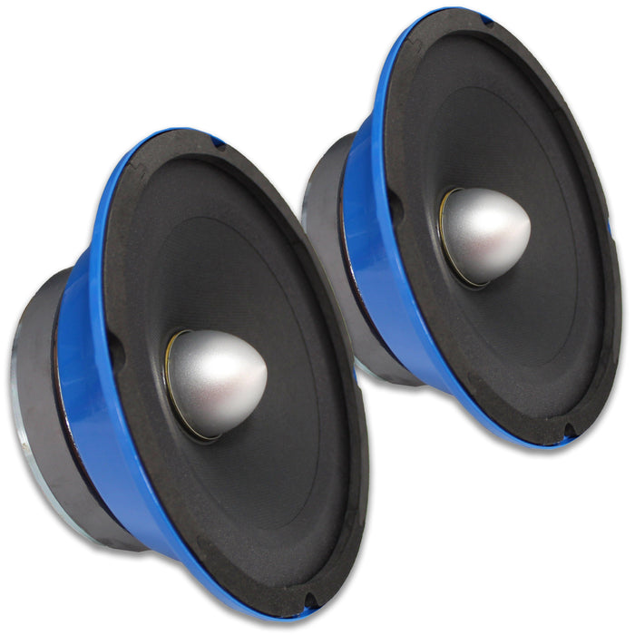 2x American Bass 6.5" Midrange Bullet Speakers SQ-6B + 2x 1" 300W Tweeters Pack