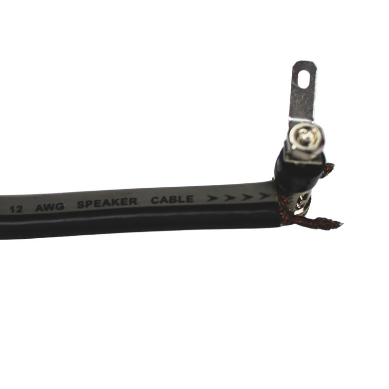 12 Gauge Brass/Nickel Plated Negative (Black) Speaker Push Terminals