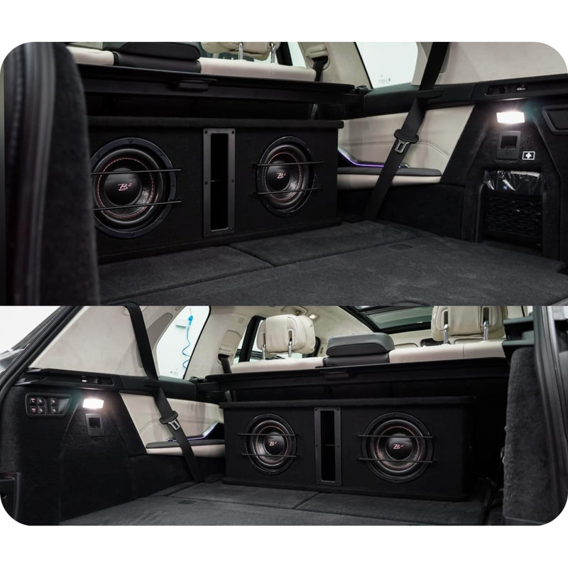 B2 Audio Dual 8" 800W Peak Dual 2 Ohm Loaded Subwoofer Enclosure DVPE28 OPEN BOX