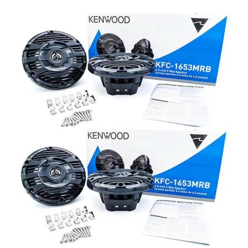 Kenwood Digital Media Receiver /w Bluetooth & (4) 6.5" Marine/Motorsports Speakers