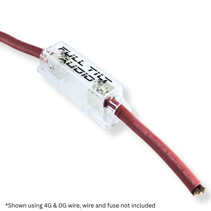 Full Tilt ANL Set Screw Silver Finish Fuse Holder – 1/0 to 4 AWG