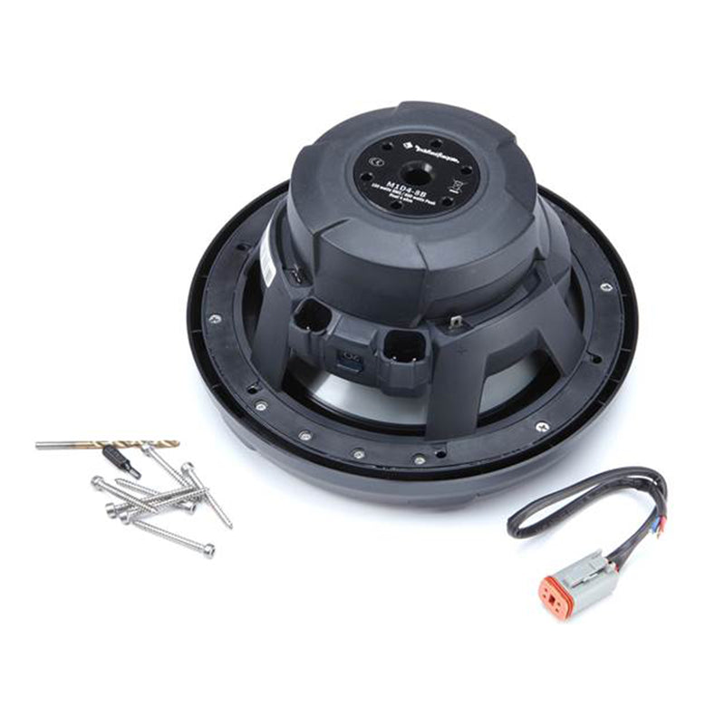 2x Rockford Fosgate 8" Black Marine Subwoofer DVC 4-Ohm 1200W RGB LED M1D4-8B